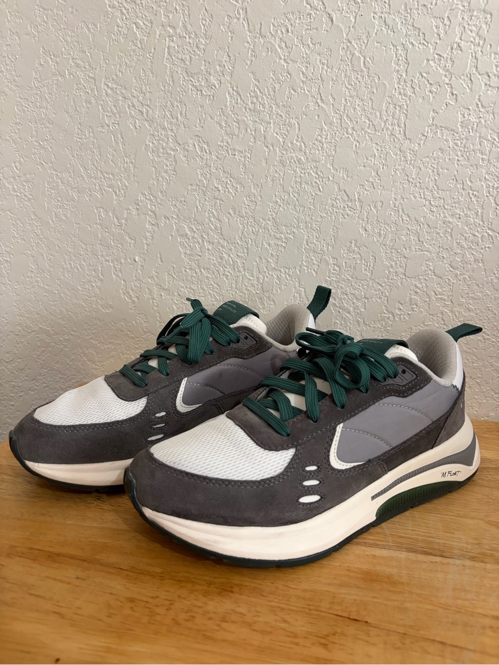 Municipal OG Men's Gray, White, & Green Casual Sneakers